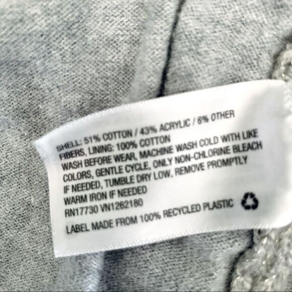 Cat & Jack Gray Silver Sparkle Knit Sweater Dress Size Large - Picture 7 of 7